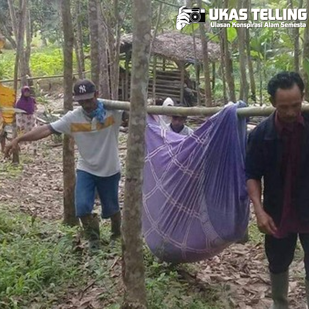 Ibu Ditandu Pandeglang Lahiran di Tengah Jalan Rusak!